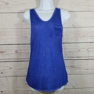 Blue athleta racerback tank XS